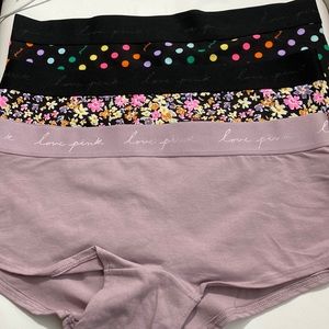 Bundle NWT VS Pink logo BoyShorts Large